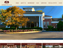 Tablet Screenshot of monroegolfclub.com